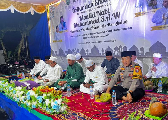 Wakapolres Bangkalan Hadiri Maulid Nabi di Ponpes Tahfidzul Qur’an Darul Ulum