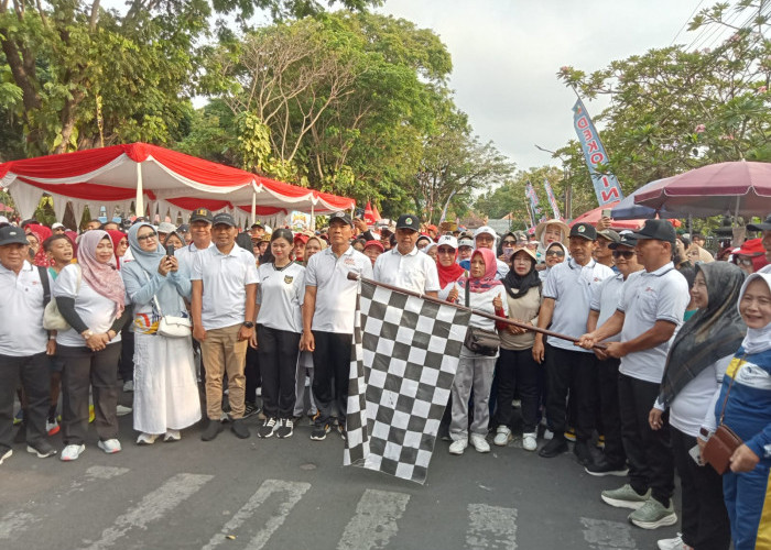 Puncak Hari Koperasi ke-79 di Tulungagung, Ribuan Warga Ikuti Jalan Sehat Berhadiah