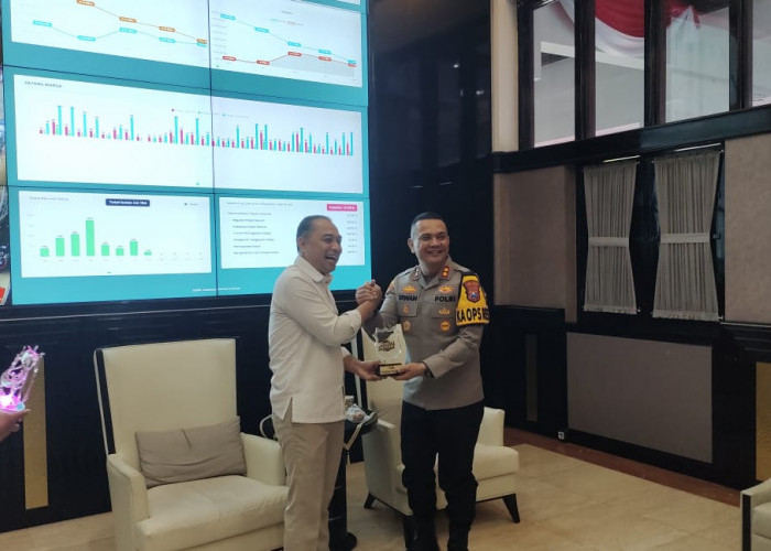 Perkuat Sinergi Jaga Surabaya,  Kapolres Pelabuhan Tanjung Perak Silaturahmi ke Wali Kota  Eri Cahyadi