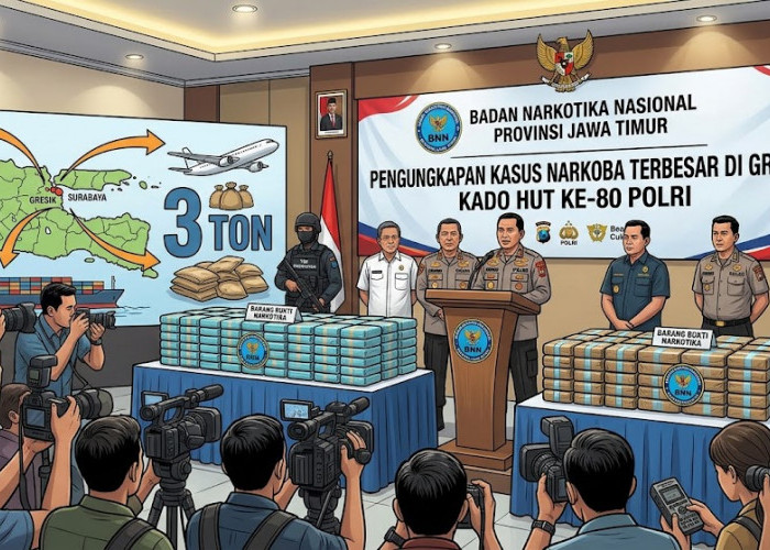 Ungkap 3 Ton Sabu di Gresik: BNNP Jatim Siap Rilis Kasus Terbesar, Jadi Kado HUT Ke-80 Polri