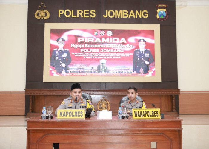 Gelar Piramida, Kapolres Ajak Wartawan Wujudkan Jombang Aman