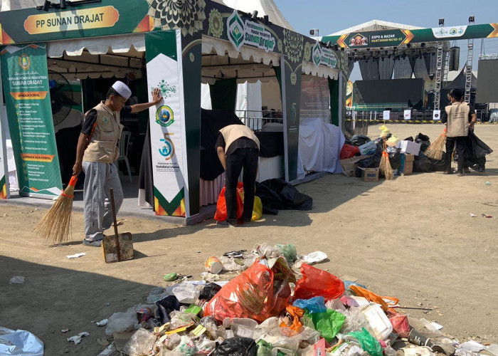 Sampah Muktamar Ke-35 NU Membeludak, DLH Jombang Angkut 6,6 Ton dalam Dua Hari