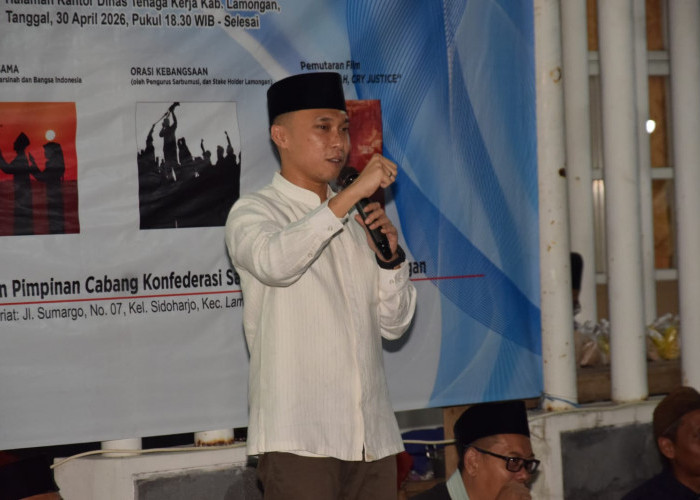 Peringati May Day, Pemkab Lamongan Tegaskan Kesejahteraan Buruh Jadi Prioritas Pembangunan SDM