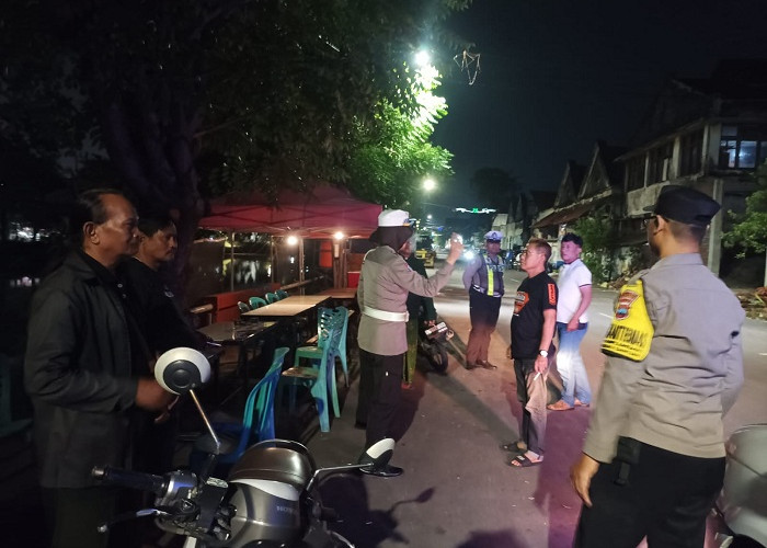 Polsek Pabean Cantikan Sisir Titik Rawan Antisipasi Tawuran dan Kejahatan 3C di Surabaya
