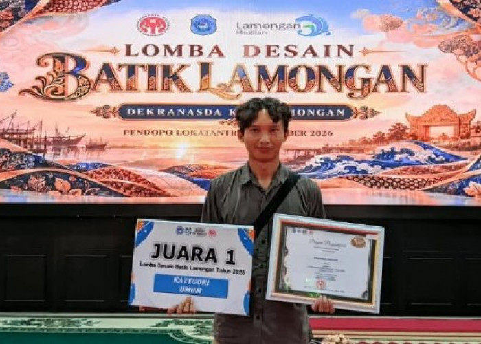 Juara 1 Batik Lamongan 2026, Sapta Paweling Sunan Drajat Pikat Juri
