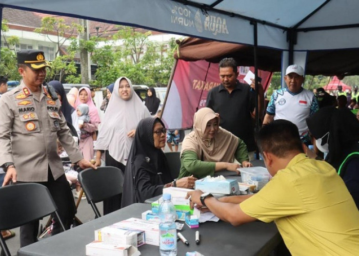 Sambut Hari Bhayangkara ke-79, Polres Bojonegoro Gelar Layanan Publik di CFD