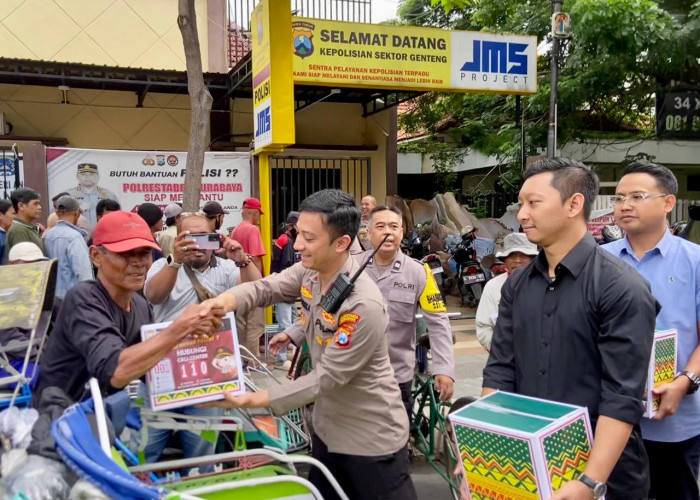 Gandeng RAS Law Firm, Polsek Genteng Tebar Kebaikan Lewat Aksi Sosial di Momen Isra Mi’raj