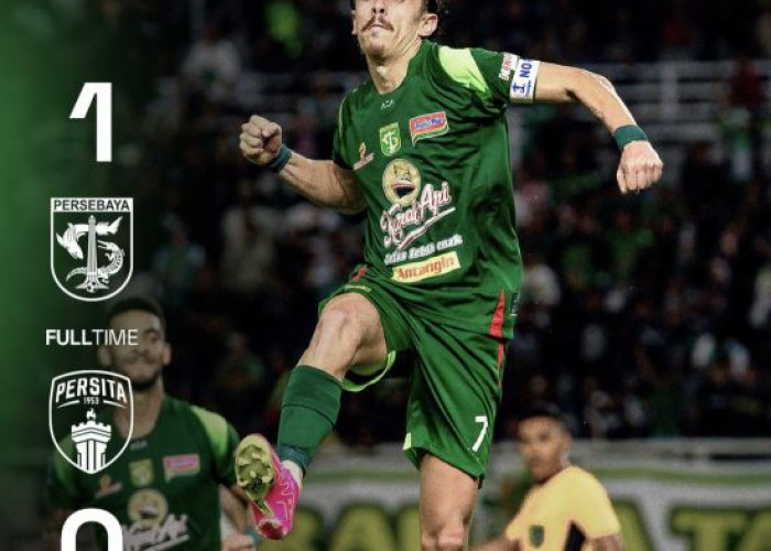 Gol Tunggal Rivera Antar Persebaya Kalahkan Persita 