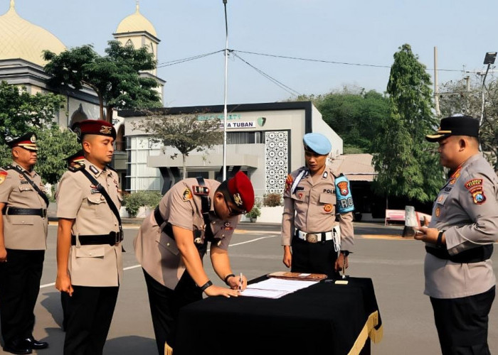 Pimpin Sertijab Kasatreskrim hingga Kabag Ops, Kapolresta Tuban: Perkuat Organisasi dan Optimalisasi Pelayanan