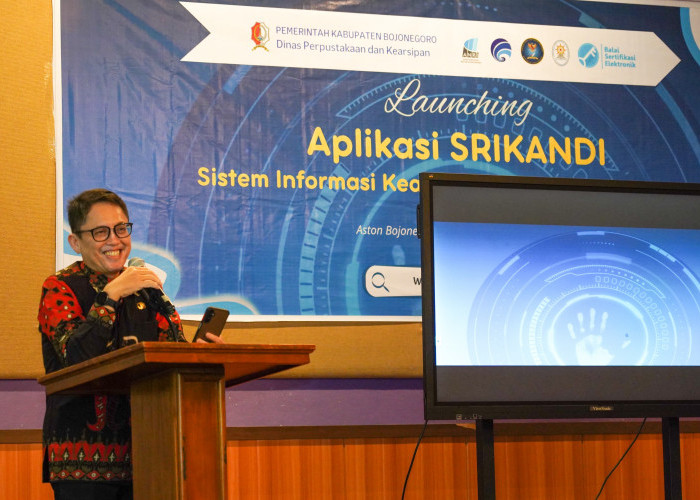Pj  Bupati Bojonegoro Launching Srikandi, Wujudkan Kearsipan Dinamis dan Transparan