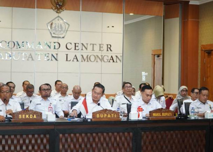 Bupati Lamongan Pimpin Leaders Brief Samakan Persepsi Hadapi Perubahan Pola Kerja