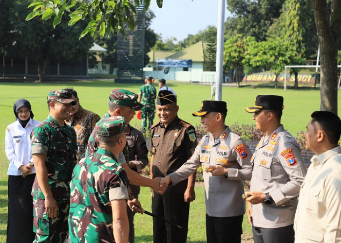 Pangdam V/Brawijaya Tinjau Lokasi Batalyon Teritorial, Kapolres Kediri Kota Hadir Perkuat Sinergitas