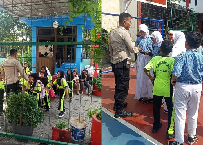Cegah Kenakalan Remaja, Bhabinkamtibmas Krembangan Selatan Sambangi Sekolah