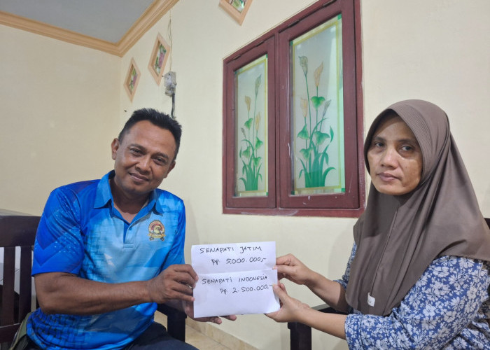 Wujud Solidaritas Tanpa Batas, Senapati 96 Beri Dukungan Moril dan Donasi untuk Keluarga Anggota di Jember