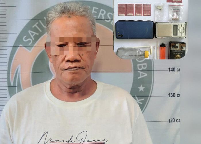 Satresnarkoba Polres Gresik Bekuk Pria 63 Tahun di Driyorejo, Amankan Sembilan Klip Sabu