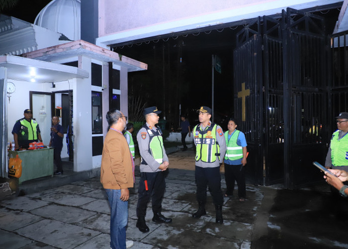 Wakapolres Kediri Kota Cek Pengamanan Gereja, Pastikan Paskah Aman dan Kondusif