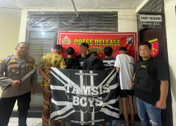 Keroyok Seorang Pemuda, Enam Anggota Gangster di Jombang Diringkus 