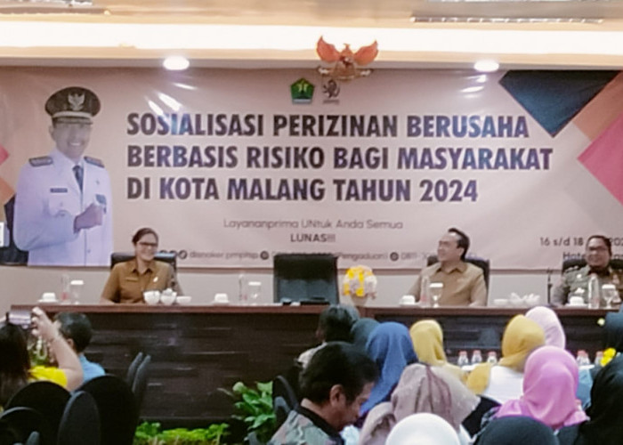  Sosialisasi Perizinan Berusaha Berbasis Risiko, Pj Wali Kota Malang Dorong UMKM Naik Kelas 