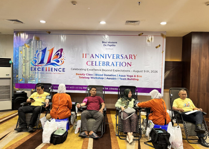 11 Tahun Berkarya, Best Western De Papilio Rayakan Anniversary dengan Donor Darah dan Cek Kesehatan Gratis
