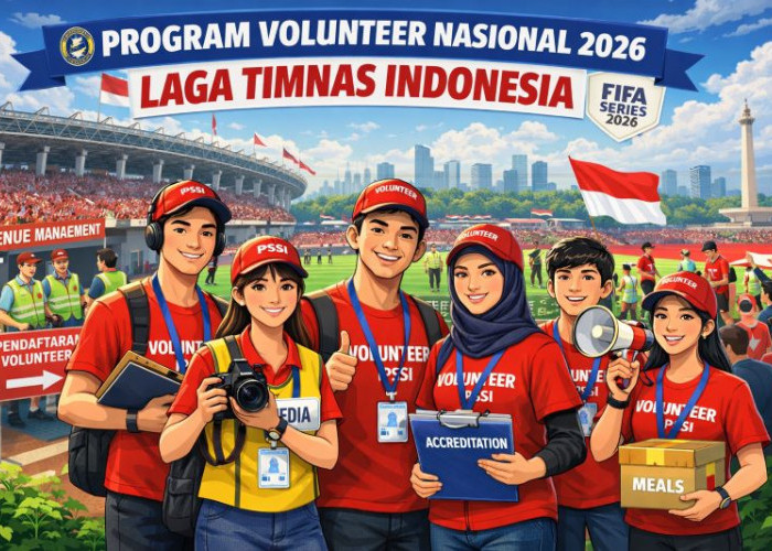 PSSI Buka Program Volunteer Nasional 2026 untuk Pelajar dan Mahasiswa di Laga Timnas Indonesia