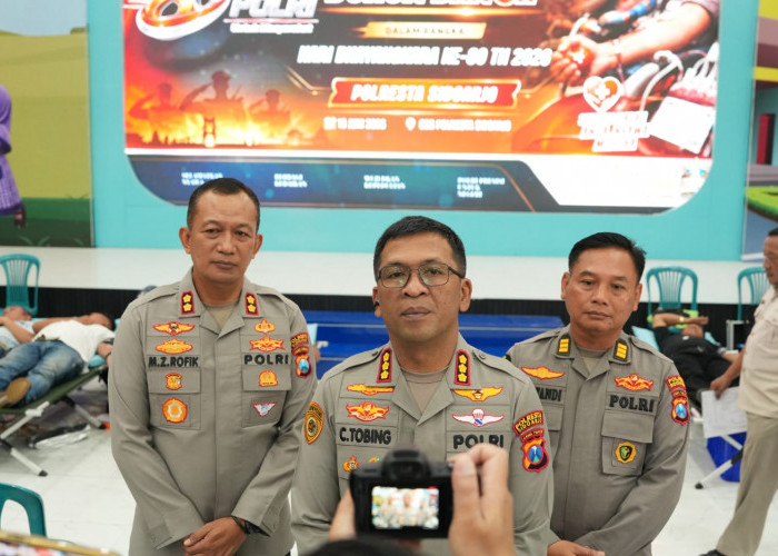 Jelang Hari Bhayangkara Ke-80, Polresta Sidoarjo Gelar Donor Darah