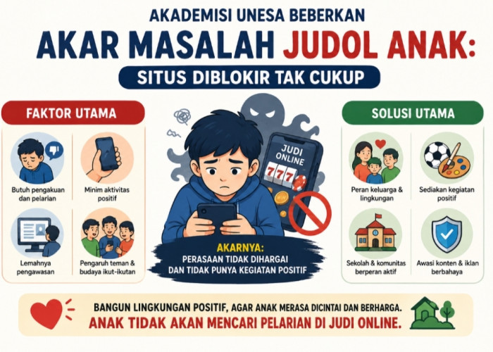 Beberkan Akar Masalah Judol Anak, Akademisi Unesa: Situs Diblokir Tak Cukup