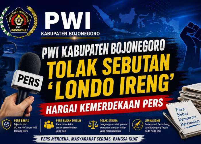 PWI Bojonegoro Serukan Kemerdekaan Pers, Tolak Penyebutan Londo Ireng ke Wartawan