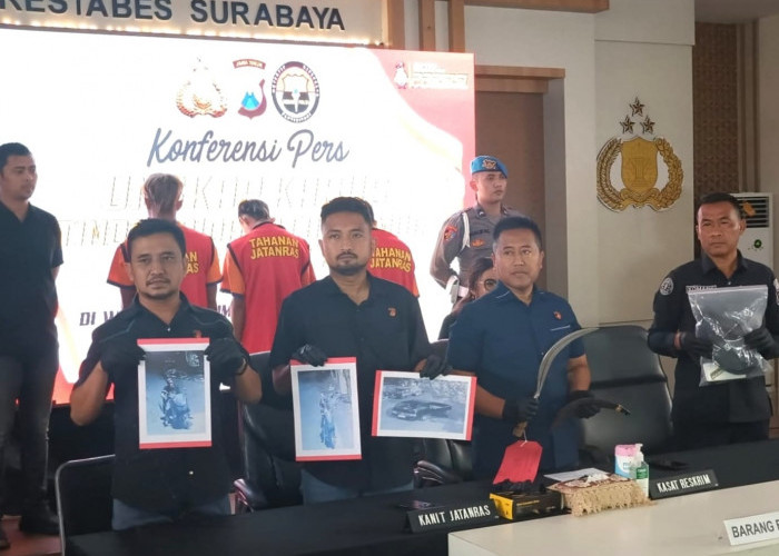 Jatanras Polrestabes Surabaya Bekuk Komplotan Spesialis Curanmor, Pelaku Tak Segan Lukai Korban