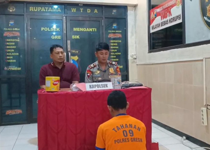 Maling Rp40 Juta di Toko Bangunan Menganti Gresik Ditangkap, Uang Dipakai Beli HP