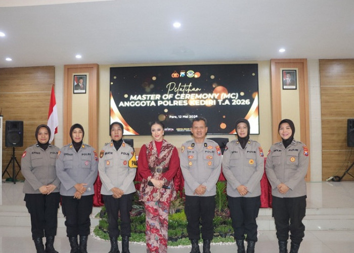 Asah Kemampuan Public Speaking, Polres Kediri Gelar Pelatihan MC 