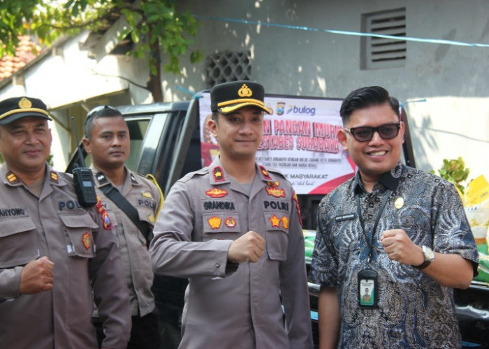 Polsek Genteng Gelar Gerakan Pangan Murah untuk Warga