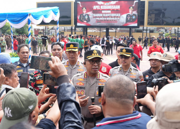 Polresta Sidoarjo Gelar Apel Sabuk Kamtibmas, Perkuat Sinergi Lintas Sektoral