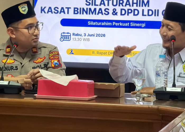 Wujudkan Sitkamtibmas Aman, Kasat Binmas Polres Gresik Jalin Silaturahmi dengan Pengurus DPD LDII