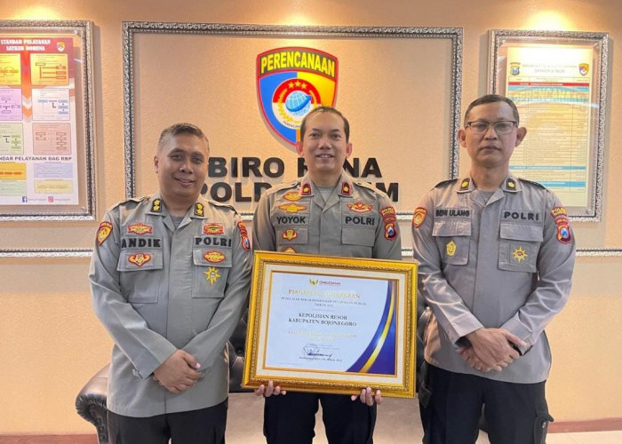 Polres Bojonegoro Raih Predikat A Pelayanan Publik dari Ombudsman RI