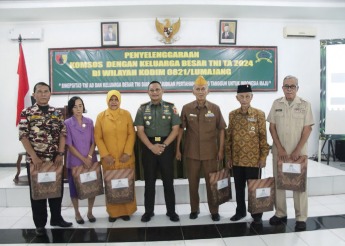 Pererat Silaturahmi, Kodim 0821/Lumajang Gelar Komsos dengan Keluarga Besar TNI