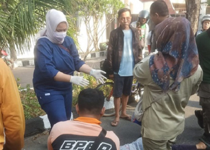 Pesepeda Tewas Ditabrak Motor di Jalan Satelit Indah Surabaya