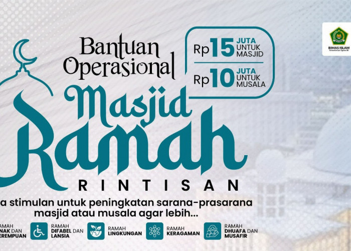 Pengajuan Bantuan Operasional untuk Masjid Ramah Dibuka, Ini Syaratnya!