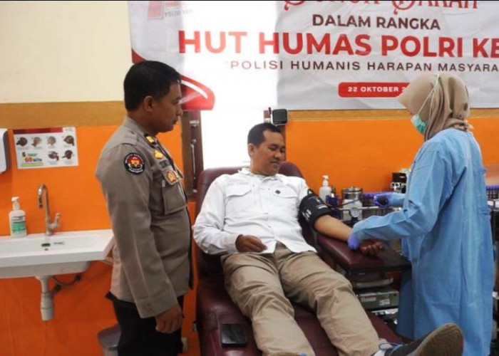Polres Tuban Rangkul Awak Media dan Ojol Gelar Donor Darah di Hari Jadi ke-74 Humas Polri