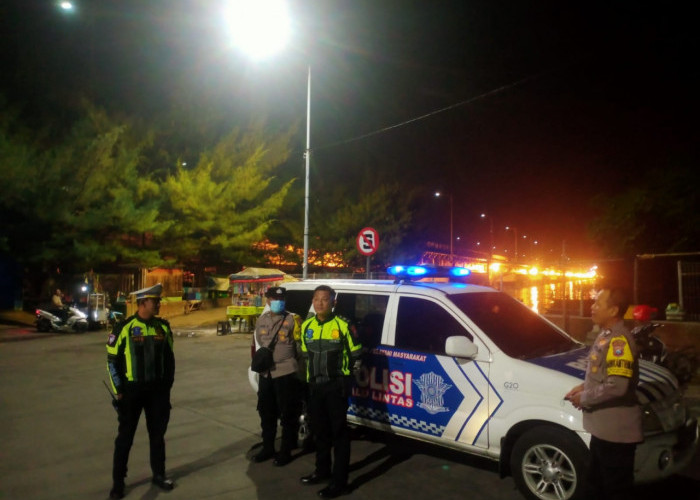 Cegah Kriminalitas 3C, Polsek Kenjeran Perketat Patroli Malam di Kawasan Jembatan Suramadu