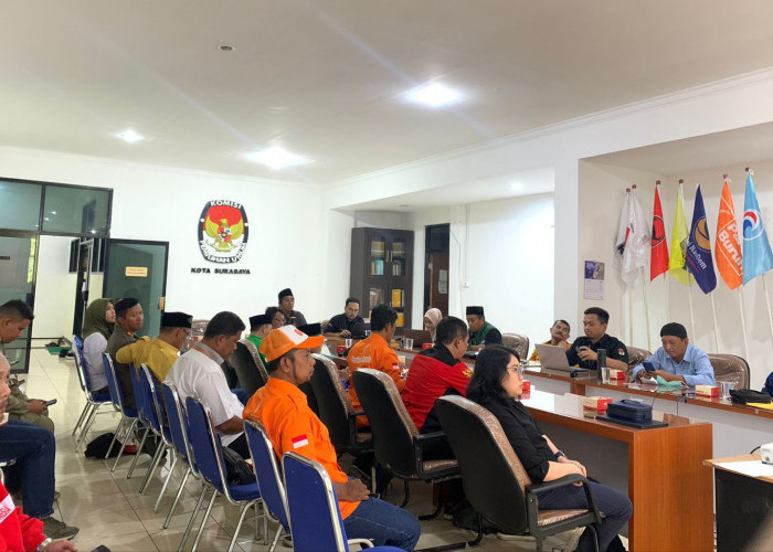 Jelang Tahapan Kampanye, KPU Surabaya Mulai Turun Sosialisasi