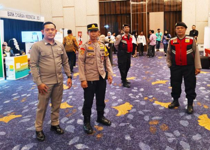 Polsek Lakarsantri Amankan Rakerda XVI dan Forum Bisnis BPD HIPMI Jatim di The Westin Hotel Surabaya