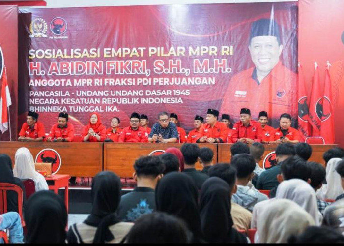 Sosialisasi Empat Pilar MPR RI Bersama Mahasiswa Se-Bojonegoro Dilaksanakan di Kantor DPC PDI Perjuangan 