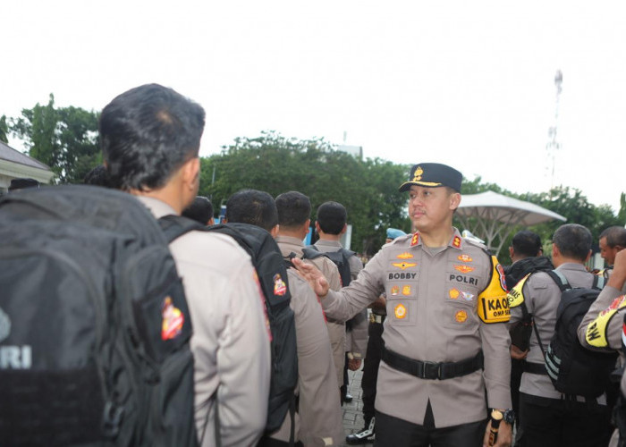 Polres Lamongan Gelar Apel Pasukan Pengamanan TPS Pilkada Serentak 2024