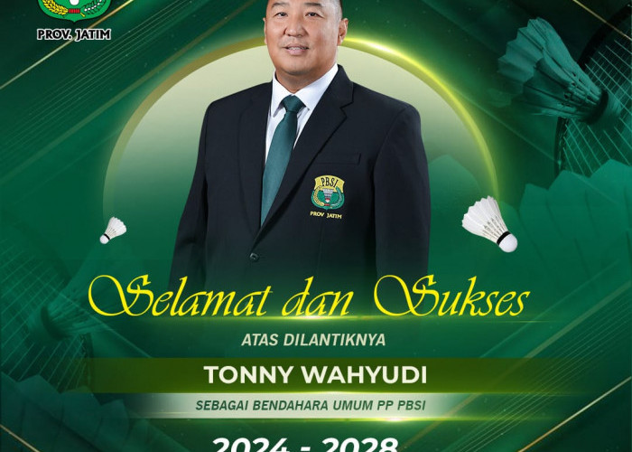 Ketum PBSI Jatim Tonny Wahyudi Dipercaya sebagai Bendahara Umum PBSI Pusat