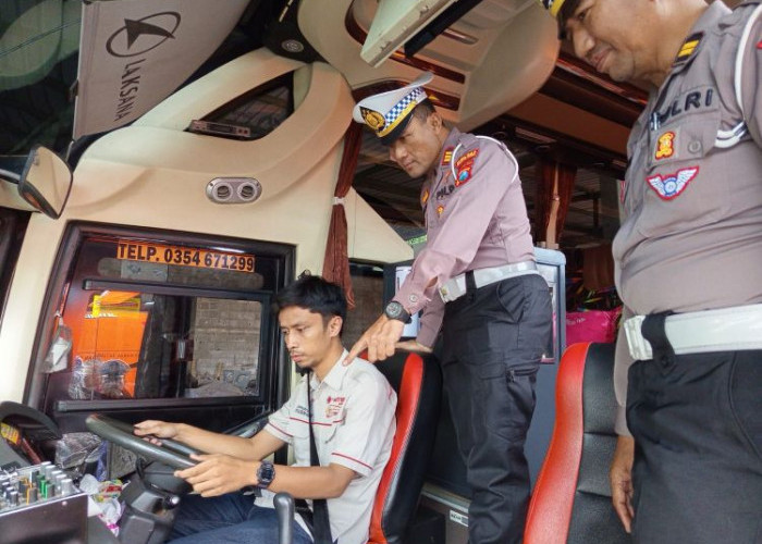 Satlantas Polres Kediri Kota Gelar Ramp Check Kendaraan Pastikan Kamsel