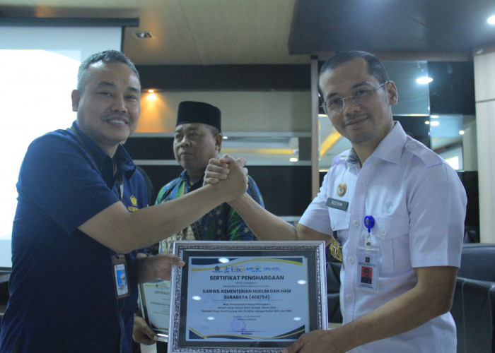 Kemenkumham Jatim Raih 5 Penghargaan Bidang Keuangan dari KPPN Surabaya II