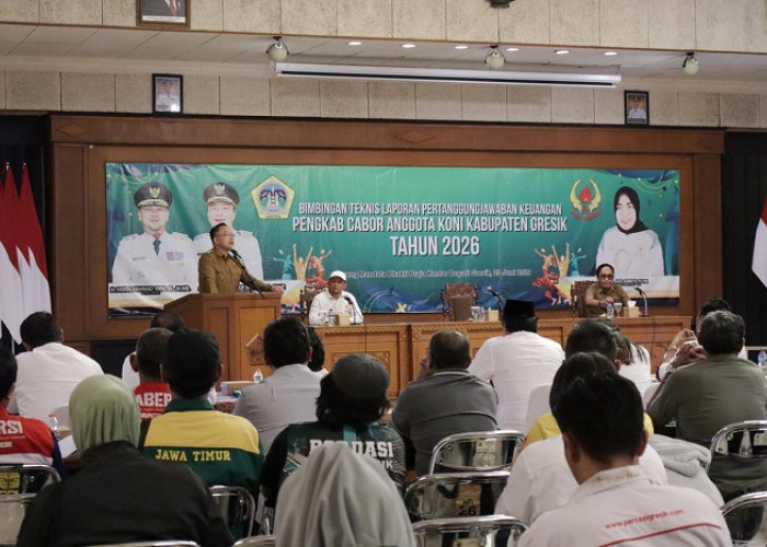 Pengkab Cabor KONI Gresik Didorong Susun LPJ Keuangan Profesional dan Akuntabel