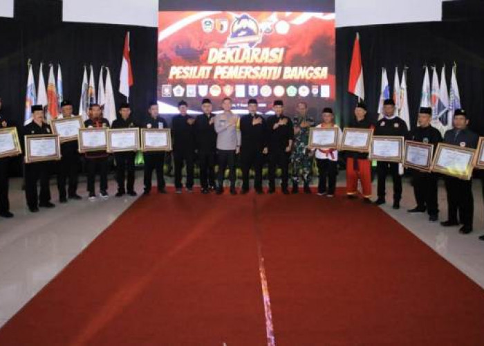Jaga Damai Madiun, Kapolres Pimpin Deklarasi Pesilat Pemersatu Bangsa