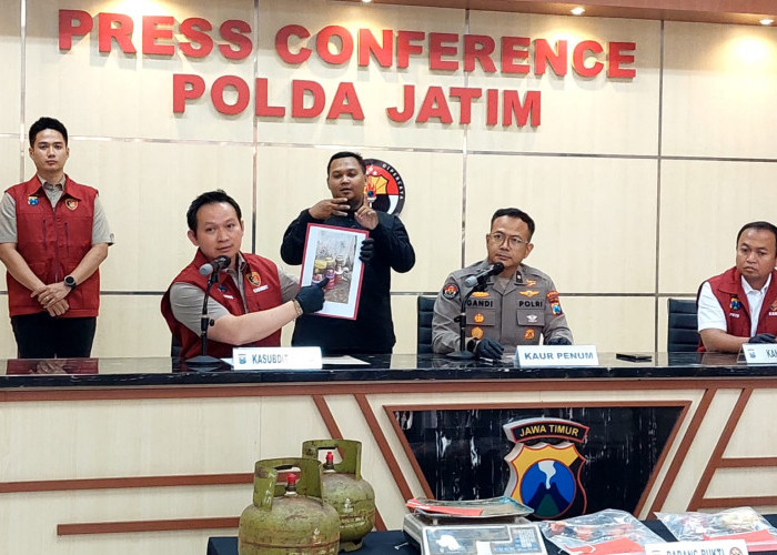 Polda Jatim Bongkar Praktik Pengoplosan Tabung LPG Bersubsidi, Satu Orang Jadi Tersangka