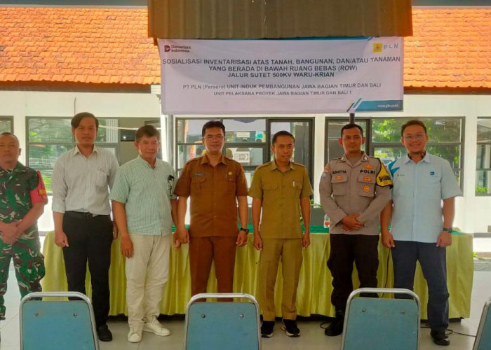 Polsek Lakarsantri Bersama Tiga Pilar Lidah Wetan Kawal Sosialisasi Inventarisasi Jalur Sutet PLN